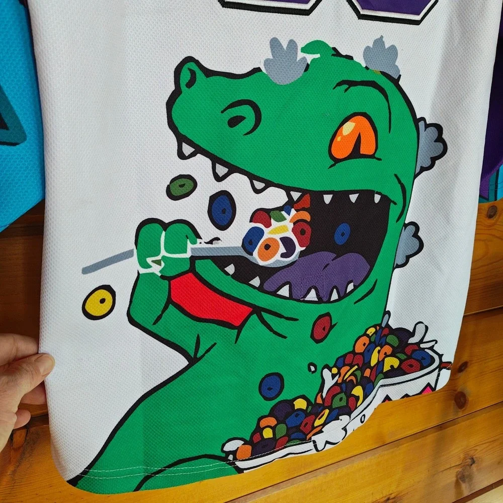 Headgear Classics Hockey Jersey Reptar Nickelodeon Rugrats Embroidered kids XL